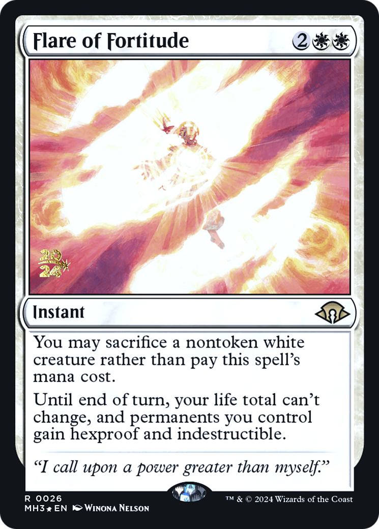 Image of Flare of Fortitude [Modern Horizons 3 Prerelease Promos]