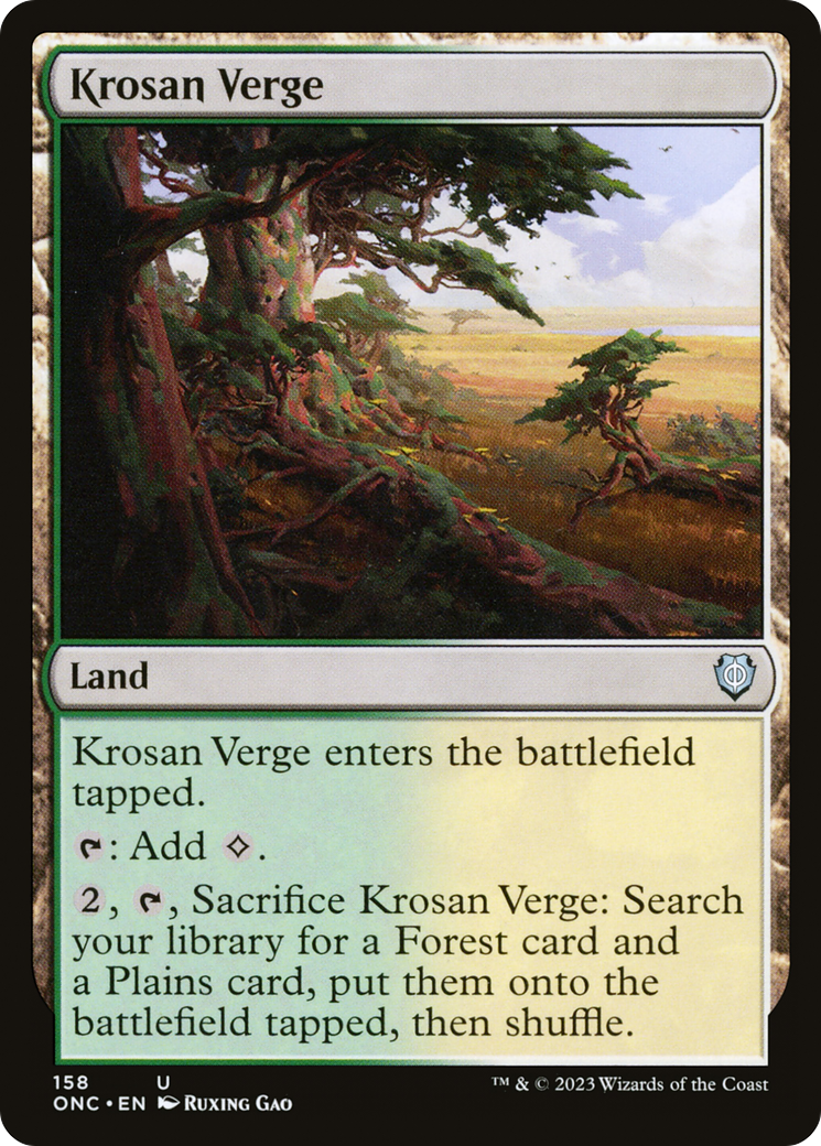 Image of Krosan Verge [Phyrexia: All Will Be One Commander]