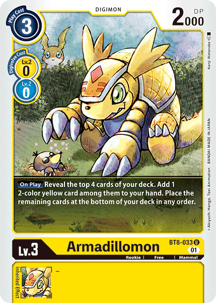 Image of Armadillomon [BT8-033] [New Awakening]