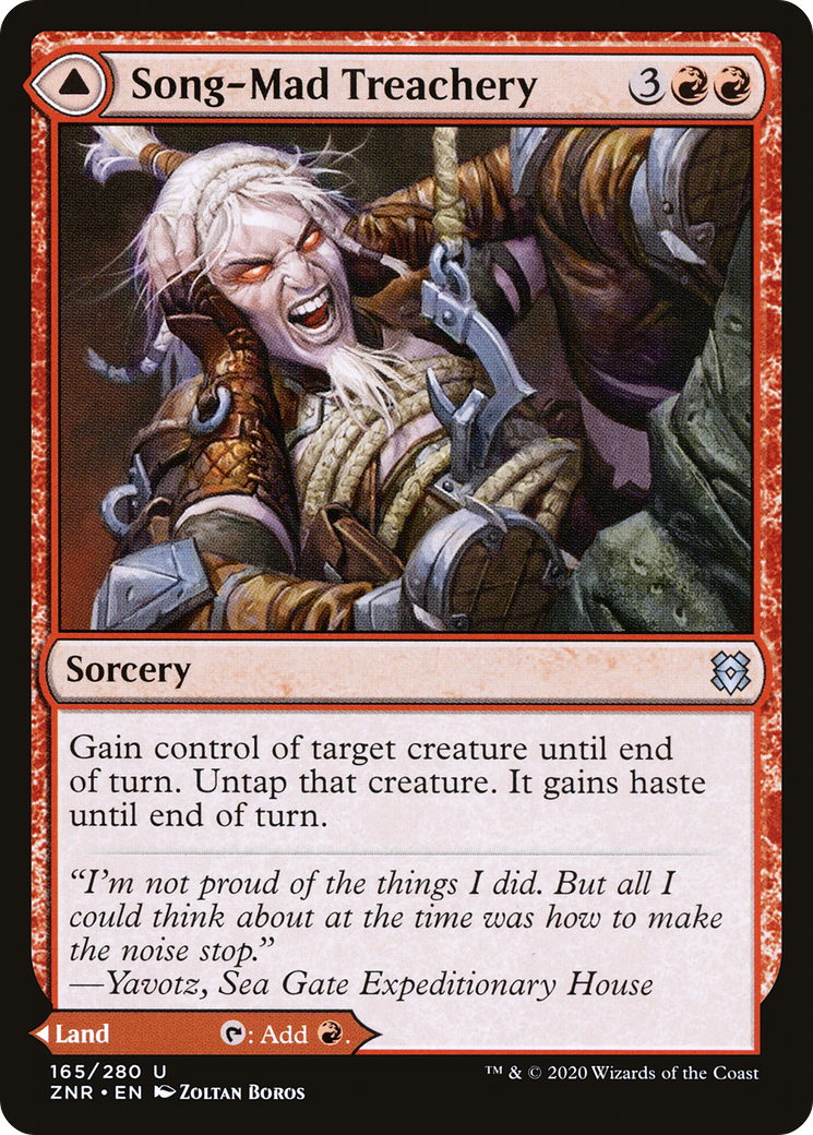 Image of Song-Mad Treachery // Song-Mad Ruins [Zendikar Rising]