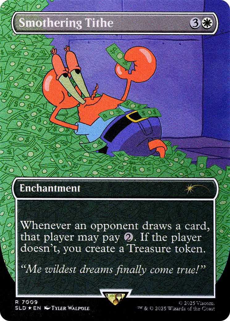 Image of Smothering Tithe (7009) (Rainbow Foil) [Secret Lair Drop Series]