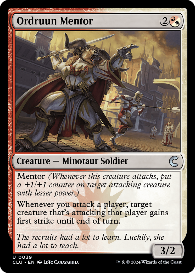 Image of Ordruun Mentor [Ravnica: Clue Edition]