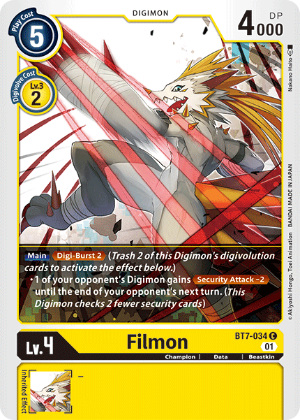 Image of Filmon [BT7-034] [Next Adventure]