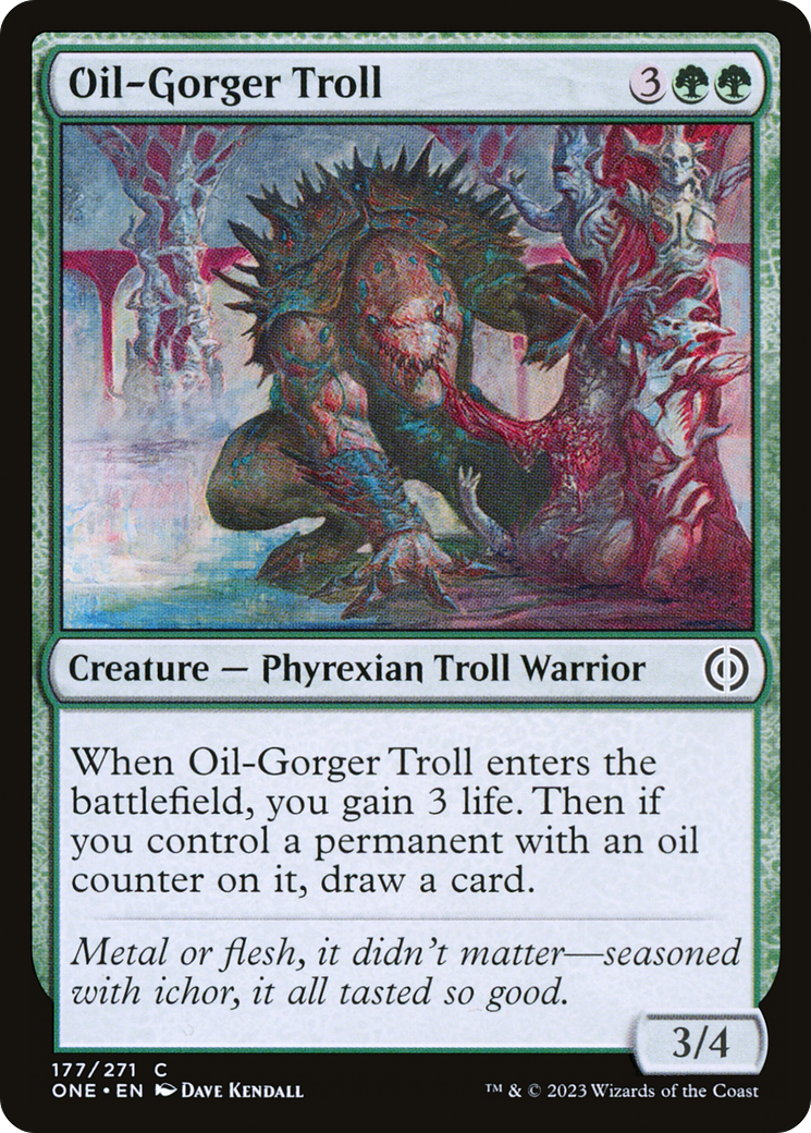 Image of Oil-Gorger Troll [Phyrexia: All Will Be One]