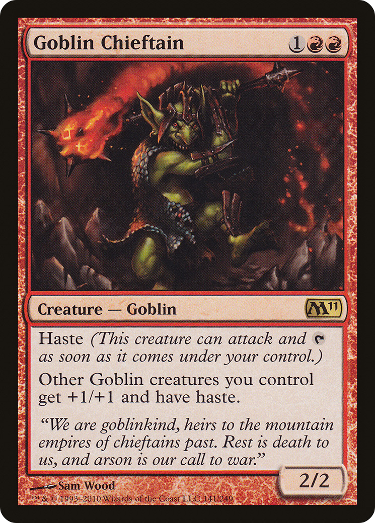 Image of Goblin Chieftain [Magic 2011]