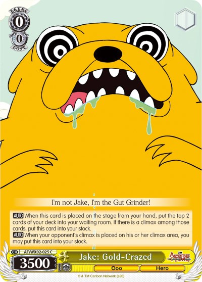 Image of Jake: Gold-Crazed (AT/WX02-025 C) [Adventure Time]
