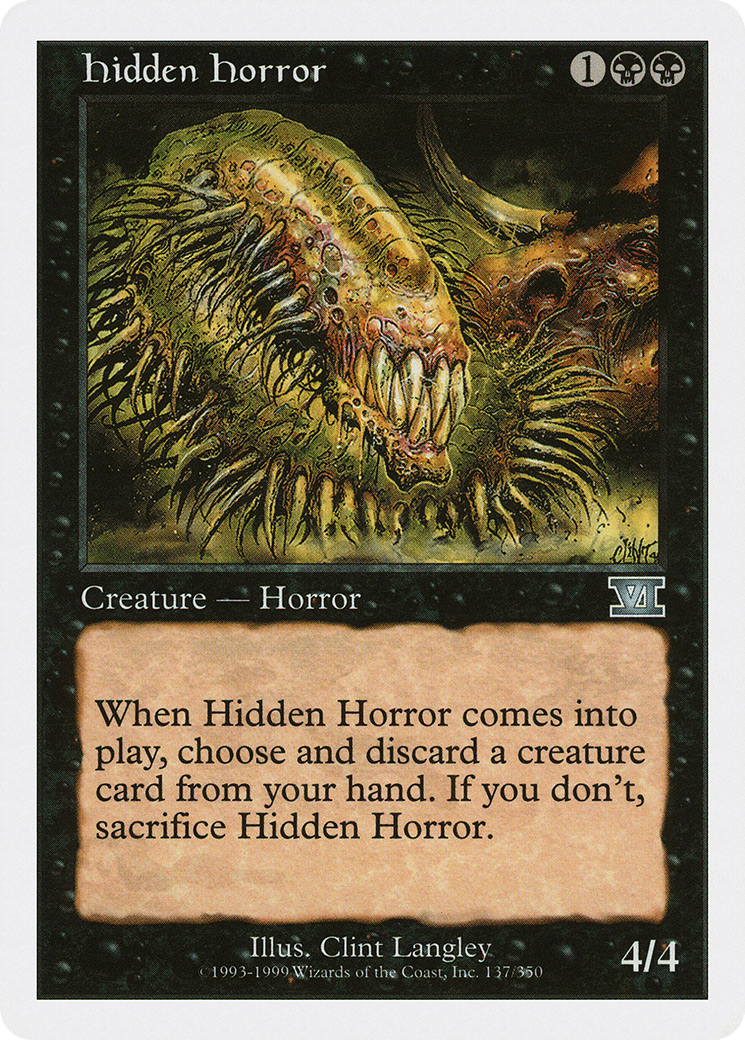 Image of Hidden Horror [Classic Sixth Edition]