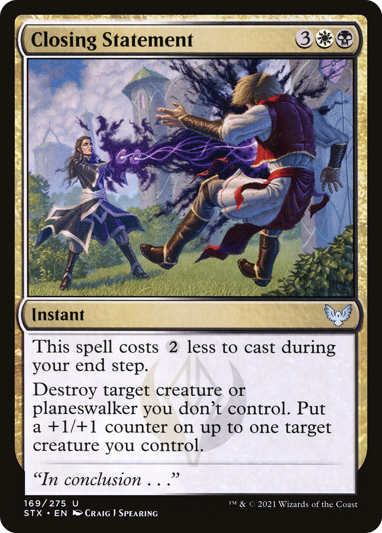 Image of Closing Statement [Strixhaven: School of Mages]