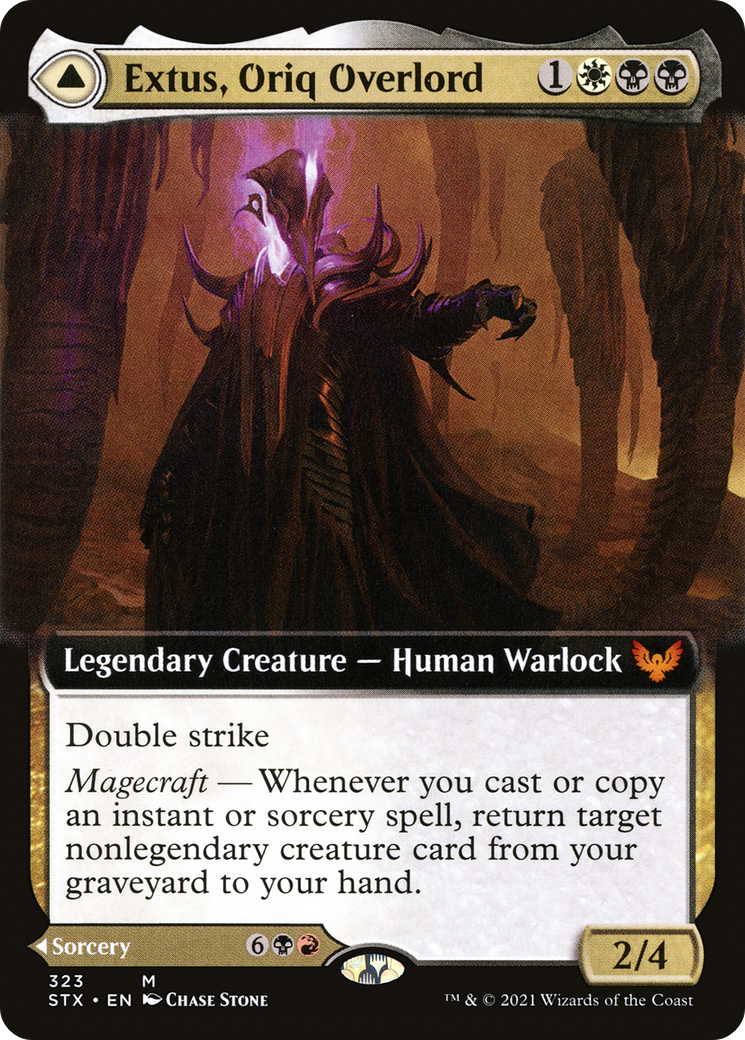 Image of Extus, Oriq Overlord // Awaken the Blood Avatar (Extended Art) [Strixhaven: School of Mages]