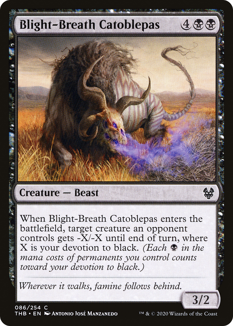 Image of Blight-Breath Catoblepas [Theros Beyond Death]