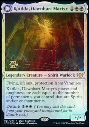 Image of Katilda, Dawnhart Martyr // Katilda's Rising Dawn [Innistrad: Crimson Vow Prerelease Promos]