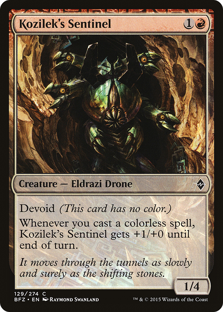 Image of Kozilek's Sentinel [Battle for Zendikar]