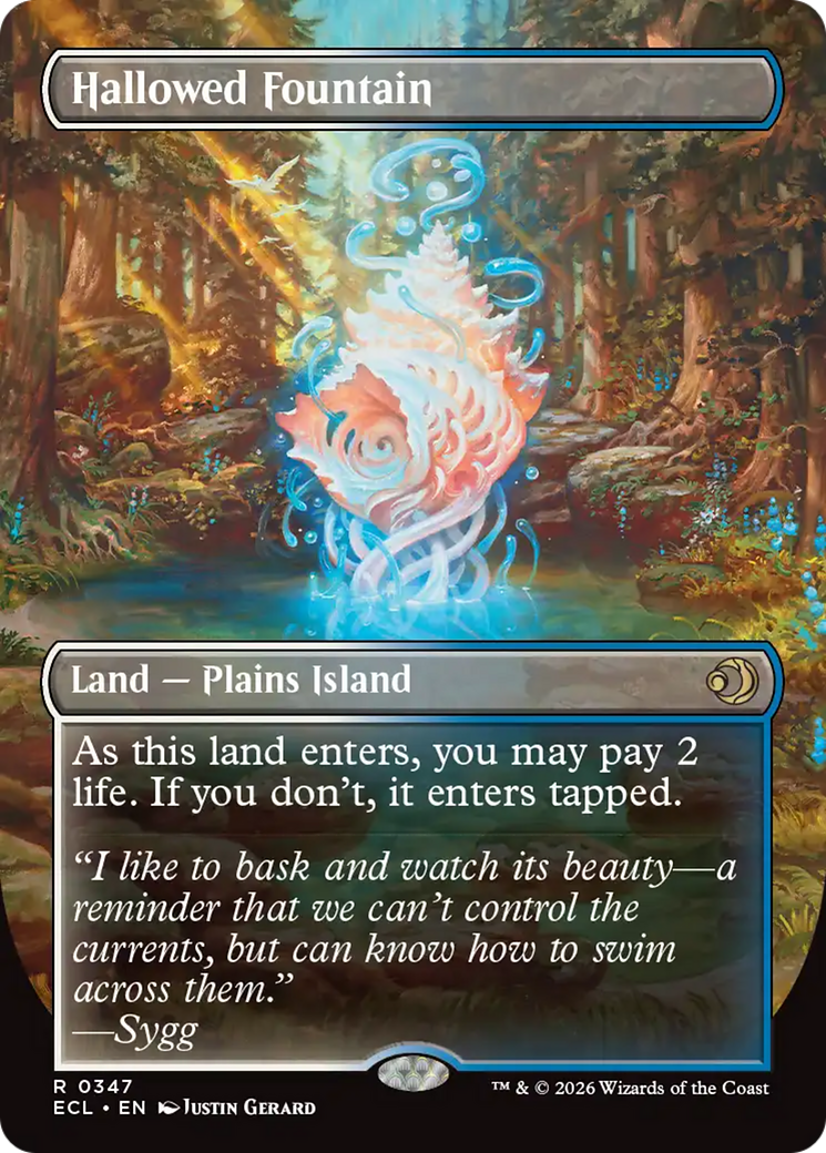 Image of Hallowed Fountain (Borderless) [Lorwyn Eclipsed]