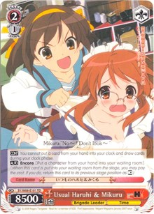 Image of Usual Haruhi & Mikuru (SY/W08-E101 TD) [The Melancholy of Haruhi Suzumiya]