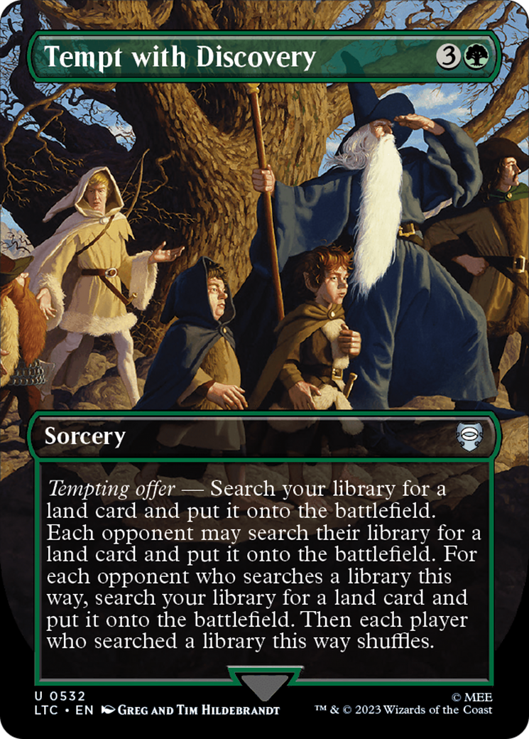 Image of Tempt with Discovery (Borderless) [The Lord of the Rings: Tales of Middle-Earth Commander]
