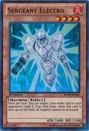 Image of Sergeant Electro [BPW2-EN043] Super Rare