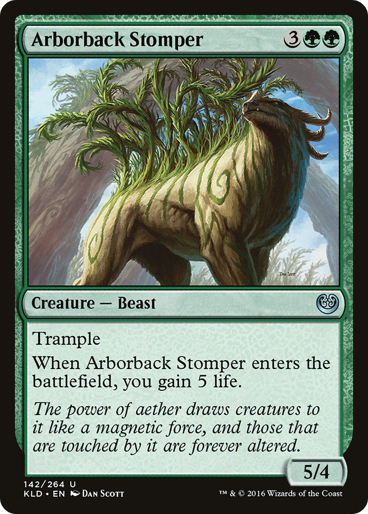 Image of Arborback Stomper (KLD-142) - Kaladesh Foil