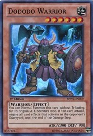 Image of Dododo Warrior [BPW2-EN059] Super Rare