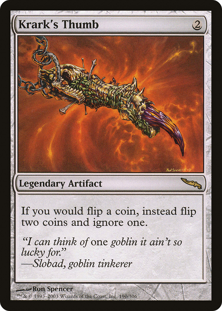 Image of Krark's Thumb [Mirrodin]