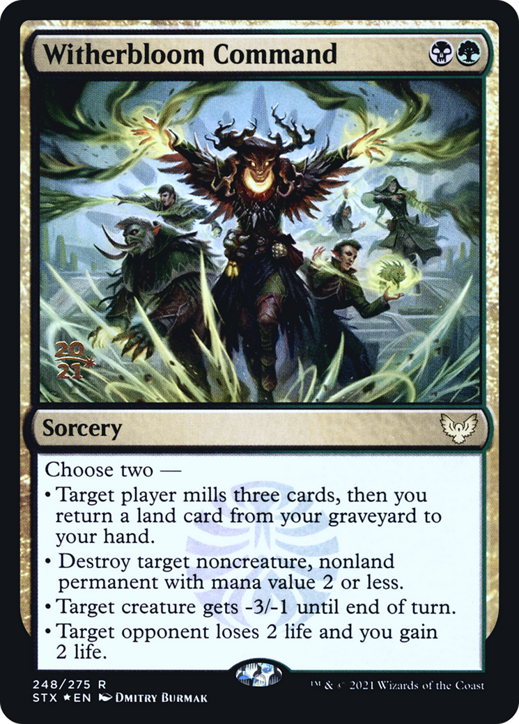 Image of Witherbloom Command [Strixhaven: School of Mages Prerelease Promos]