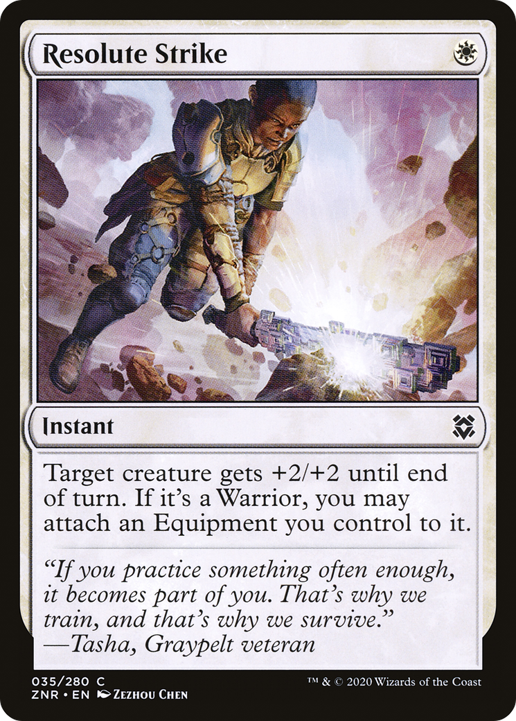 Image of Resolute Strike [Zendikar Rising]