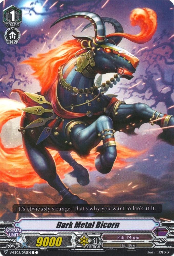 Image of Dark Metal Bicorn (V-BT02/076EN) [Strongest! Team AL4]