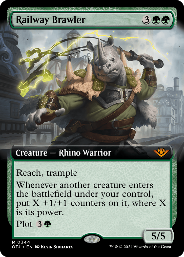 Image of Railway Brawler (Extended Art) [Outlaws of Thunder Junction]