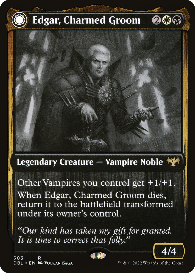 Image of Edgar, Charmed Groom // Edgar Markov's Coffin [Innistrad: Double Feature]