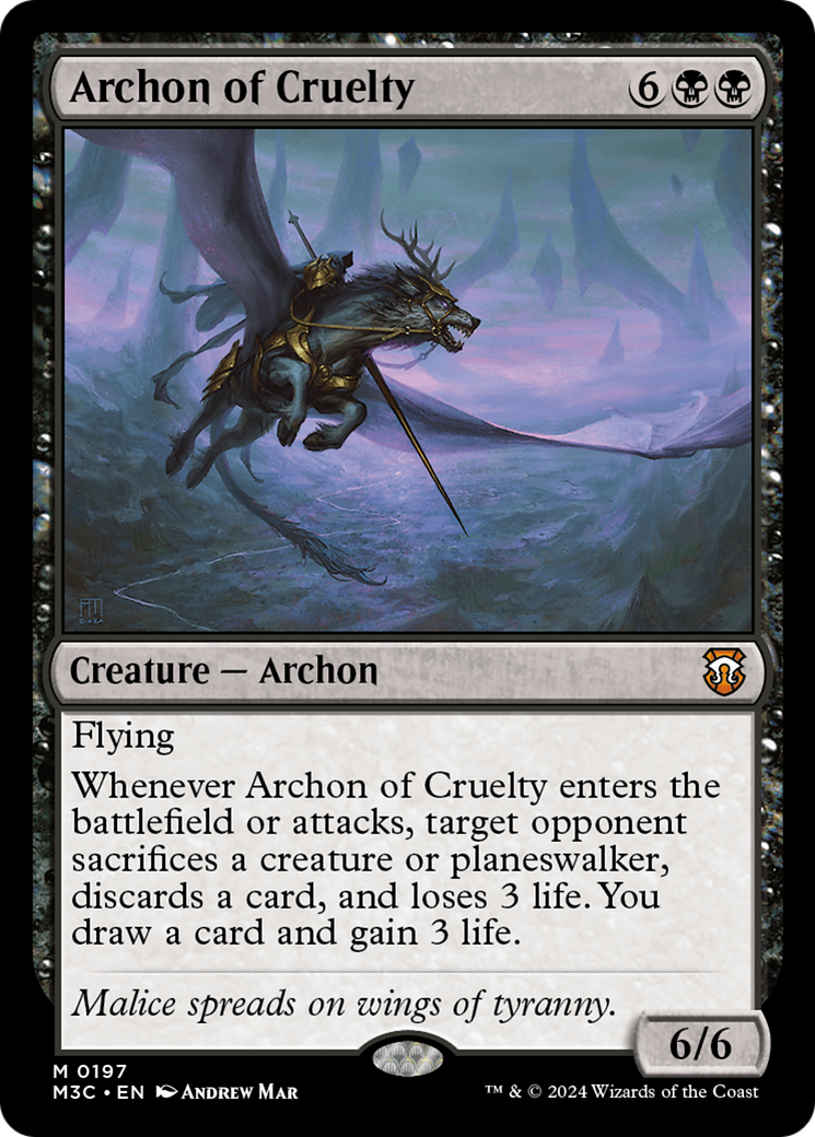 Image of Archon of Cruelty [Modern Horizons 3 Commander]