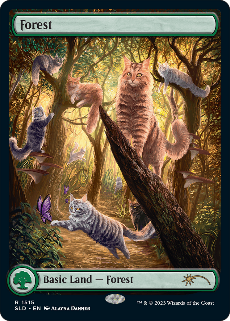 Image of Forest (1515) [Secret Lair Commander Deck: Raining Cats and Dogs]