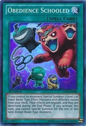 Image of Obedience Schooled [LVAL-EN088] Super Rare