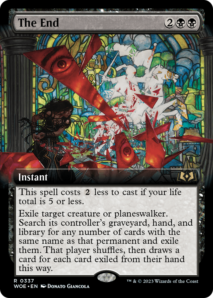 Image of The End (Extended Art) [Wilds of Eldraine]