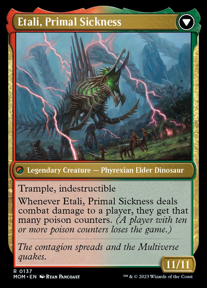 Image of Etali, Primal Conqueror // Etali, Primal Sickness [March of the Machine]