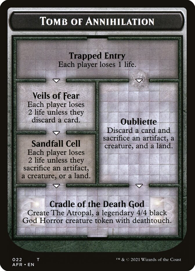 Image of Dungeon of the Mad Mage // Tomb of Annihilation Double-Sided Token [Dungeons & Dragons: Adventures in the Forgotten Realms Tokens]