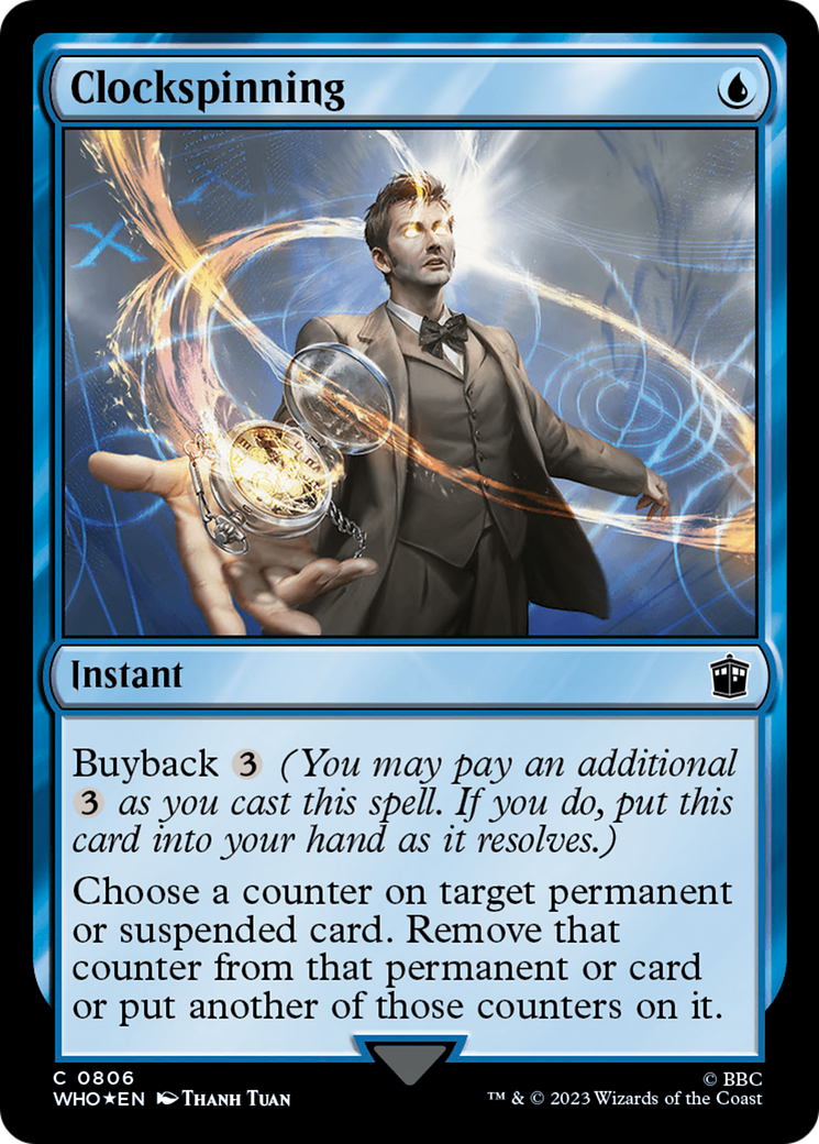 Image of Clockspinning (Surge Foil) [Doctor Who]