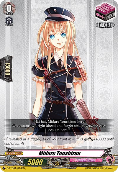 Image of Midare Toushirou (D-TTD01/014EN) [Touken Ranbu: ONLINE 2021]