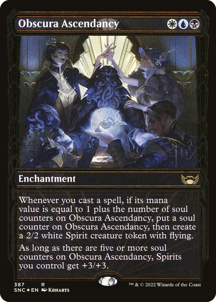 Image of Obscura Ascendancy (Showcase Golden Age Gilded Foil) [Streets of New Capenna]