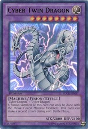 Image of Cyber Twin Dragon [SDCR-EN037] Ultra Rare