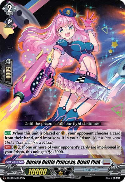 Image of Aurora Battle Princess, Risatt Pink (D-SD05/002EN) [Tomari Seto: Aurora Valkyrie]