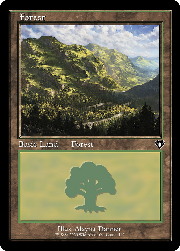Image of Forest (449) (Retro) [Commander Masters]