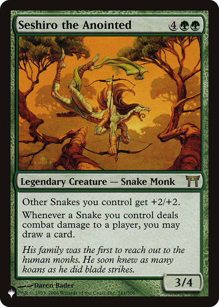Image of Seshiro the Anointed [The List]