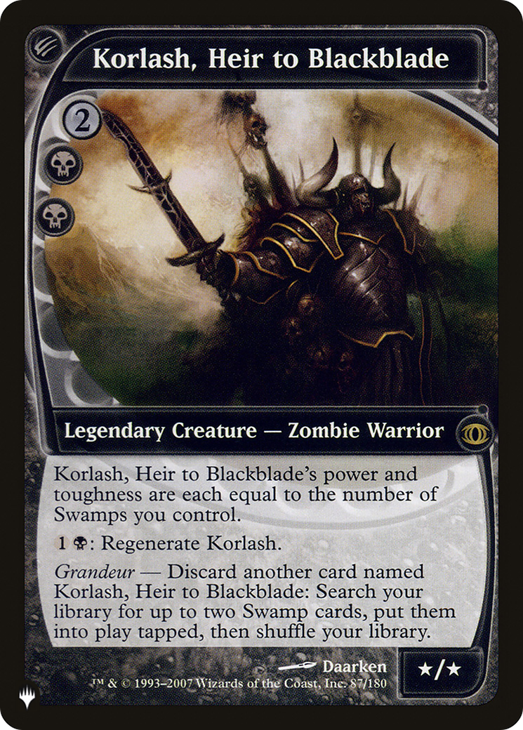 Image of Korlash, Heir to Blackblade [The List]