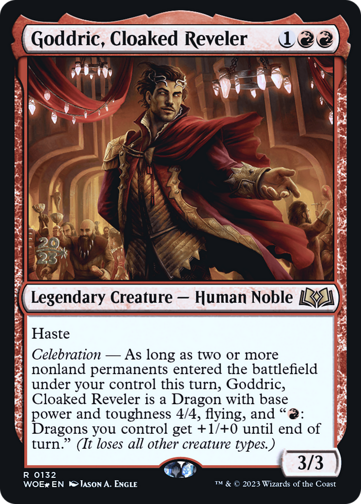 Image of Goddric, Cloaked Reveler [Wilds of Eldraine Prerelease Promos]