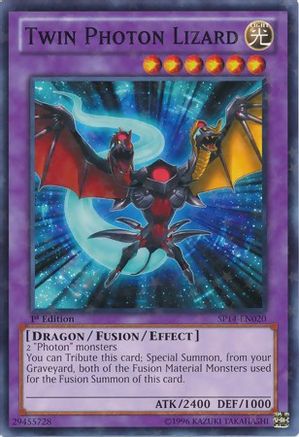 Twin Photon Lizard [SP14-EN020] Starfoil Rare