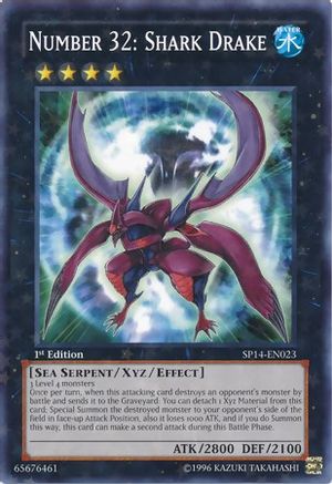 Image of Number 32: Shark Drake [SP14-EN023] Starfoil Rare
