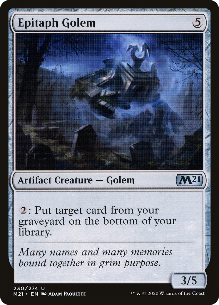 Image of Epitaph Golem [Core Set 2021]