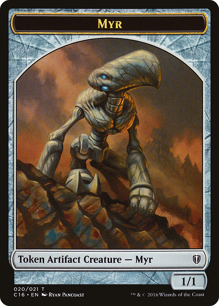 Image of Myr // Bird (002) Double-Sided Token [Commander 2016 Tokens]