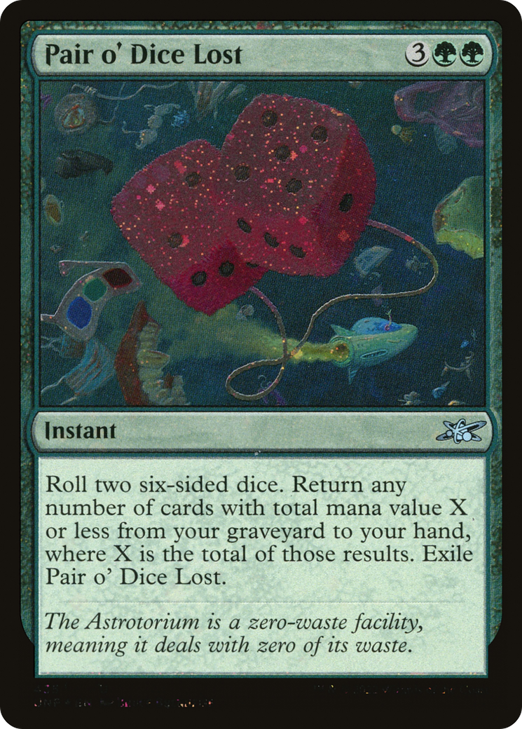Image of Pair o' Dice Lost (Galaxy Foil) [Unfinity]