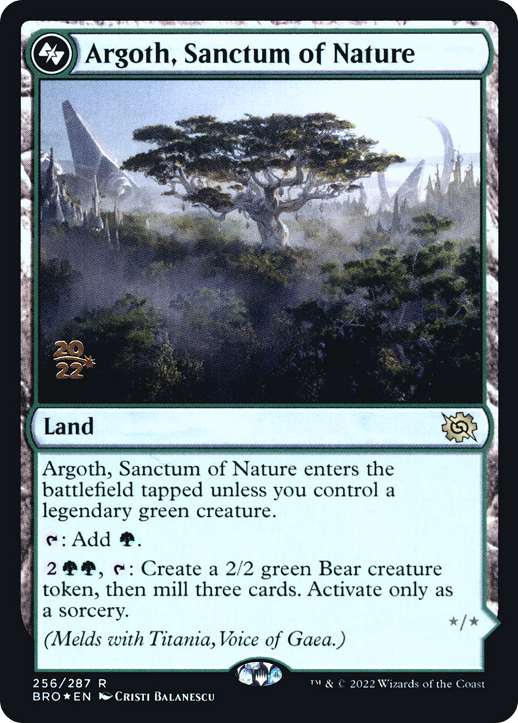 Image of Argoth, Sanctum of Nature [The Brothers' War Prerelease Promos]