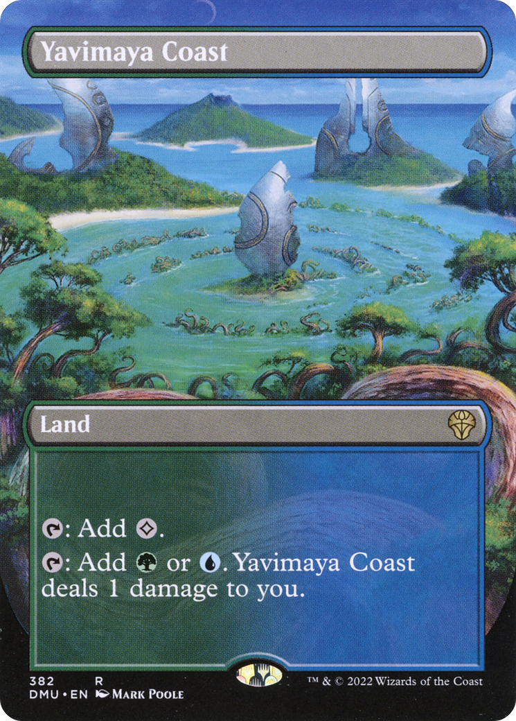 Image of Yavimaya Coast (Borderless Alternate Art) [Dominaria United]